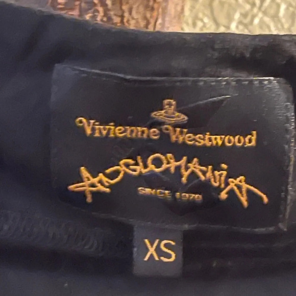 Vivienne Westwood Anglomania Draped and Ruched Long Sleeve Dress, Size XS - Picture 6 of 7